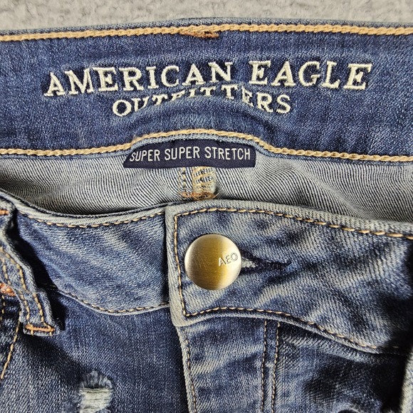 American Eagle Outfitters Blue Straight Leg Jeans - Picture 5 of 9